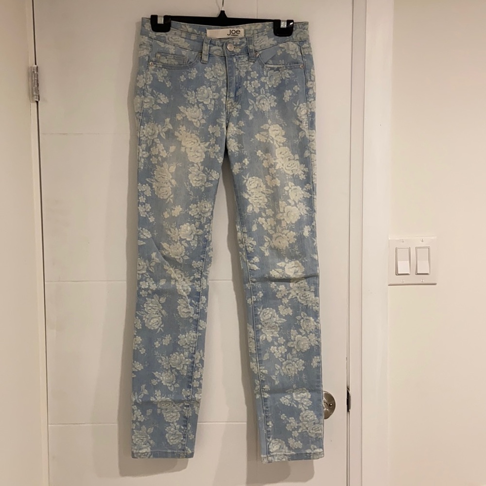 Floral Patterned Jeans